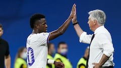 El Madrid, feliz con Ancelotti por instruir a Vini en El Clásico