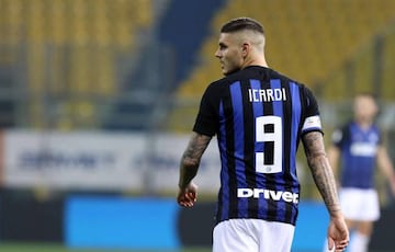 Inter's Mauro Icardi during the Italian Serie A soccer match Parma Calcio1913 vs FC Inter at Ennio Tardini Stadium in Parma