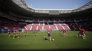 Sesión de Osasuna en El Sadar