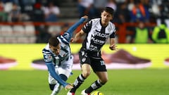 during the Play In A B match between Pachuca and Necaxa as part of the Torneo Clausura 2024 Liga BBVA MX at Hidalgo Stadium on May 05, 2024 in Pachuca, Hidalgo, Mexico.