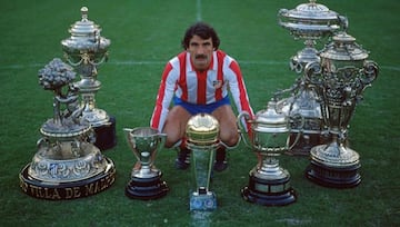 Su cara era muy reconocida en el lateral del Atlético de los 70. Durante nueve temporadas lució con orgullo la rojiblanca, conquistando la Intercontinental de 1975, así como tres ligas y una copa. Uno de los partidos que siempre se le recordarán fue el de Glasgow, donde se quedaron a unos segundos de ganar la Copa de Europa. El 29 de abril falleció a los 72 años.