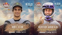 Adolf Silva y Bienvenido Aguado, fotos de perfil para el Red Bull Rampage 2023. 