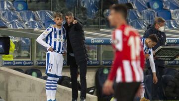 Imanol Alguacil con Januzaj.