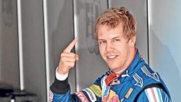 <b>EL MÁS VELOZ. </b>El alemán de Red Bull no tuvo adversarios ayer.