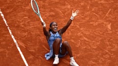 Así ha celebrado Coco Gauff su primer Roland Garros