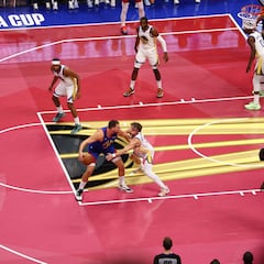 Jokic hunde a los Warriors