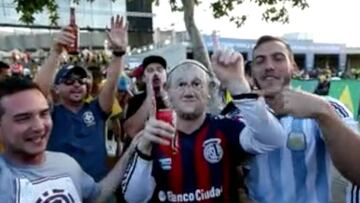Fiesta total en el Mineirao: "¡El Papa Francisco es argentino!"