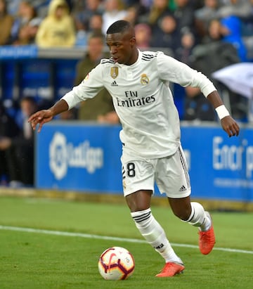 Vinicius Junior con el balón. 