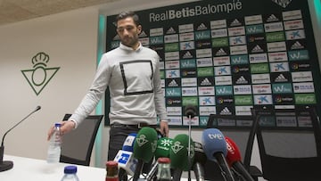 Antonio Adán, durante la rueda de prensa posterior a sus polémicas declaraciones.