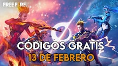 Free Fire | Códigos de hoy lunes 13 de febrero de 2023: recompensas gratis