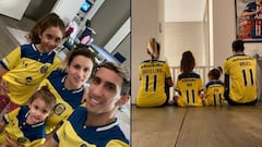 Di María posa con la camiseta de Rosario Central