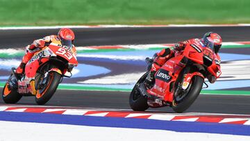 Los “juegos psicológicos” de Márquez ya presionan a Bagnaia