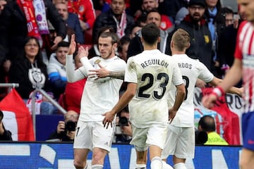 El jugador galés celebró el 1-3 del Real Madrid al Atlético de Madrid con lo que parece un feo gesto tras marcar a Oblak en el minuto 73.