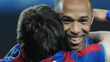 Henry se deshace en elogios a Messi tras su exhibición ante el Stuttgart.