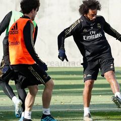 Marcelo ya hace parte del entrenamiento con el grupo