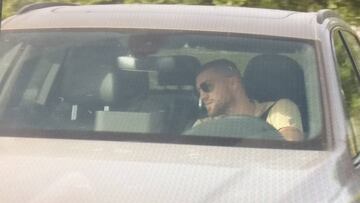 El centrocampista croata del Real Madrid, Mateo Kovacic, llegando a Valdebebas.