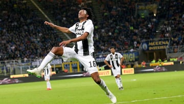 Juan Guillermo Cuadrado fue titular en el empate entre la Juve y el Inter