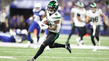 En su primer a&ntilde;o en la NFL, el wide receiver Elijah Moore lidera la ofensiva de los New York Jets con 538 yardas, 43 recepciones y cinco touchdowns.