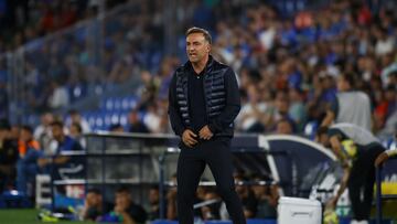 Carlos Carvalhal durante el partido contra el Getafe.