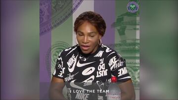 Serena Williams apoya a USWNT pero se rinde ante Inglaterra