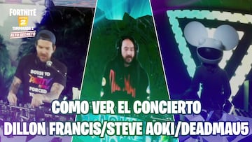 Fortnite: dónde y cómo ver el concierto de Dillon Francis, Steve Aoki y deadmau5
