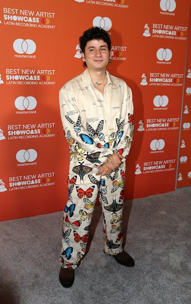 Mareh durante la alfombra roja de los 'Best New Artist Showcase' de los Latin Grammy.