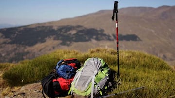 Los bastones de trekking ayudan durante la marcha