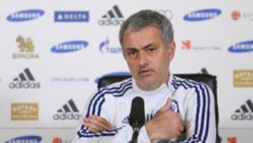 Jose Mourinho durante la rueda de prensa.
