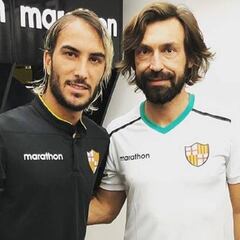 Seba Pérez, orgulloso de compartir con Andrea Pirlo