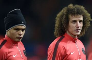 David Luiz aparece más atrás en el listado, con un 51 por ciento de presencias en los partidos de PSG.