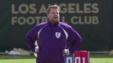 James Corden se enfrent¨® a Los Angeles FC en partido amistoso
