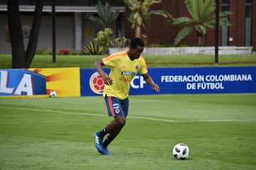 La Selección Colombia trabaja en la Sede de la Federación Colombiana de Fútbol en Bogotá con el grupo casi completo. Fabra, Borja, Mateus, Lerma y compañía se alistan para el partido de despedida, el viaje a Italia y el Mundial.