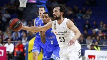 Sergio Llull, durante el partido contra el San Pablo Burgos.