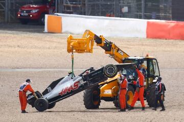 El piloto danés de Haas se fue en la primera cvuelta de la carrera.