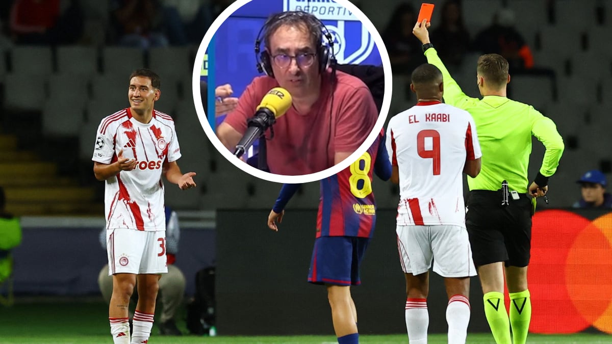 Iturralde no se aguanta más: su cabreo tras la segunda amarilla a Hezze del Olympiacos