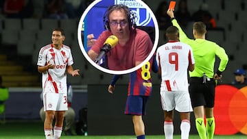 Iturralde no se aguanta más: su cabreo tras la segunda amarilla a Hezze del Olympiacos