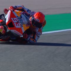 FP3 de locos para Márquez: salvada, caída, casi toque y a la Q1 con Aleix