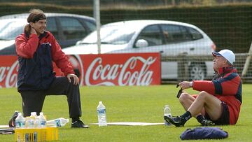 Pablo García, con Javier Aguirre en Osasuna