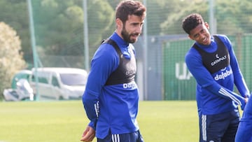 José Mari y Lozano, jugadores del Cádiz.