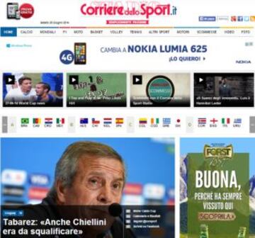 Portadas de la prensa extranjera