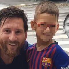 El hijo de Rivillos cumple su sueño: conocer a Leo Messi