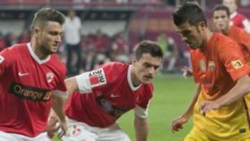 <b>ESPERADO REGRESO. </b>No estaba previsto, pero David Villa disputó 20 minutos en el amistoso de ayer en Rumanía.