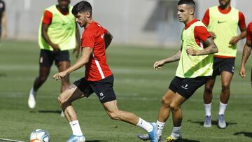 Carlos Neva durante un entrenamiento.