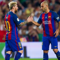Messi and Xavi lead Mascherano tributes ahead of Barcelona exit