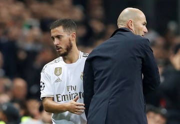 Eden Hazard and Zinedine Zidane.