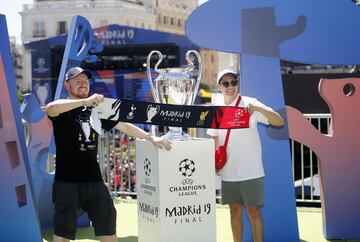 Ambiente de Champions en las calles de Madrid