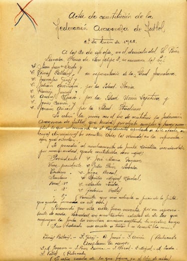 La Federación Aragonesa de Fútbol cumple hoy 100 años