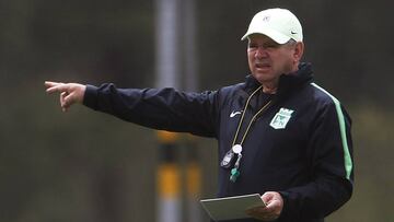 Hernán Darío Herrera en una práctica de Nacional