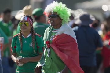 El color de la semifinal entre México y Jamaica en el Rose Bowl