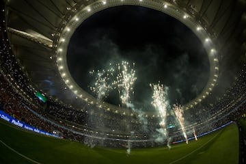 La fiesta del Wanda Metropolitano terminó con fuegos artificiales.